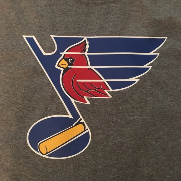 st louis cardinals and blues t shirt